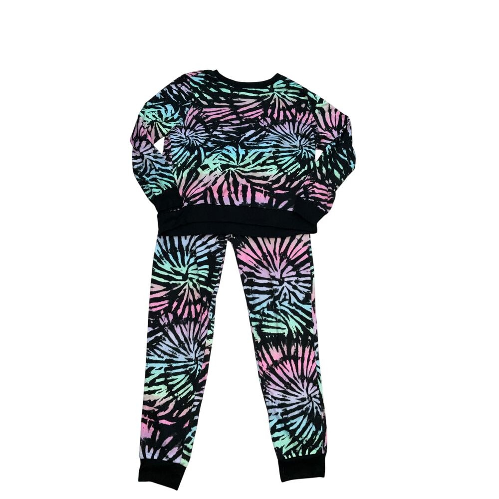 Juicy Couture Pink And Blue Tie-Dye Matching Pajama Set Size M